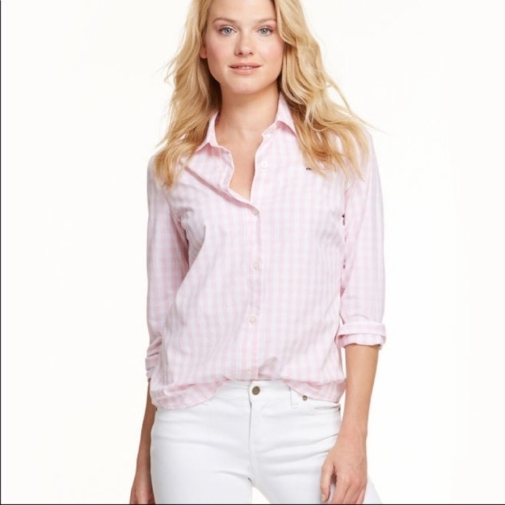 Vineyard Vines Gingham Button Down - image 1